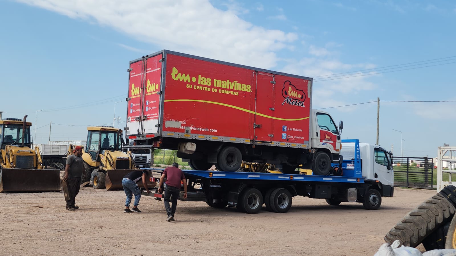 Grúa Don Fili operando